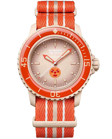 Swatch x Blancpain Pink Ocean SO35N100